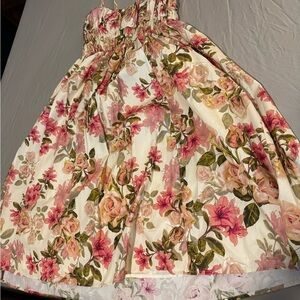 Johnny Was Floral Dress - Pink and Green